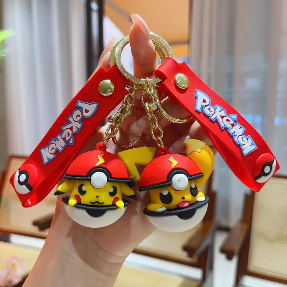 Pikachu Poké Ball Keychain