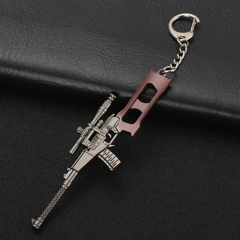 Mini Pistol Alloy Keychain