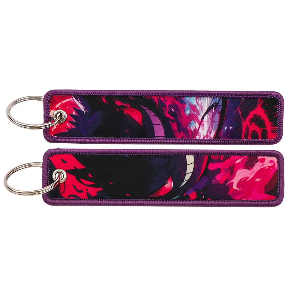Anime Monster Embroidered Keychain