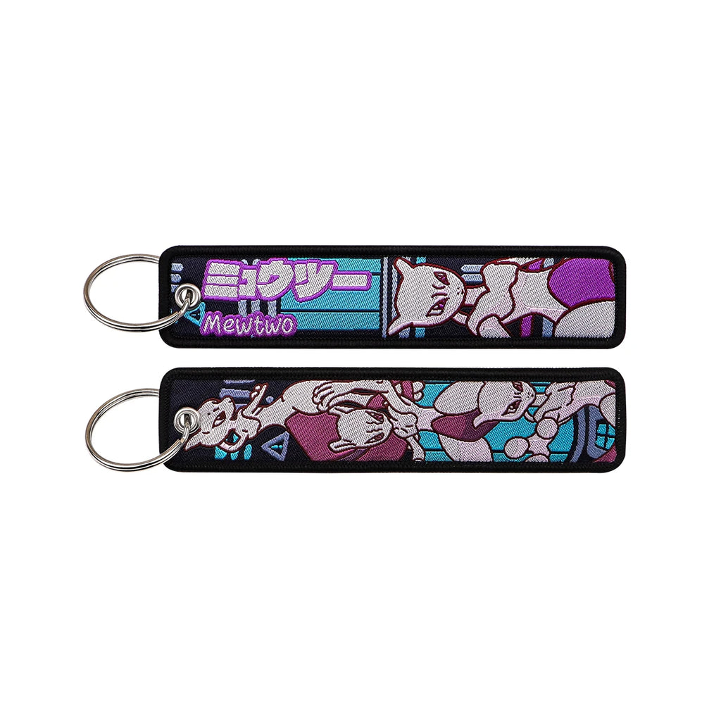 Anime Monster Embroidered Keychain