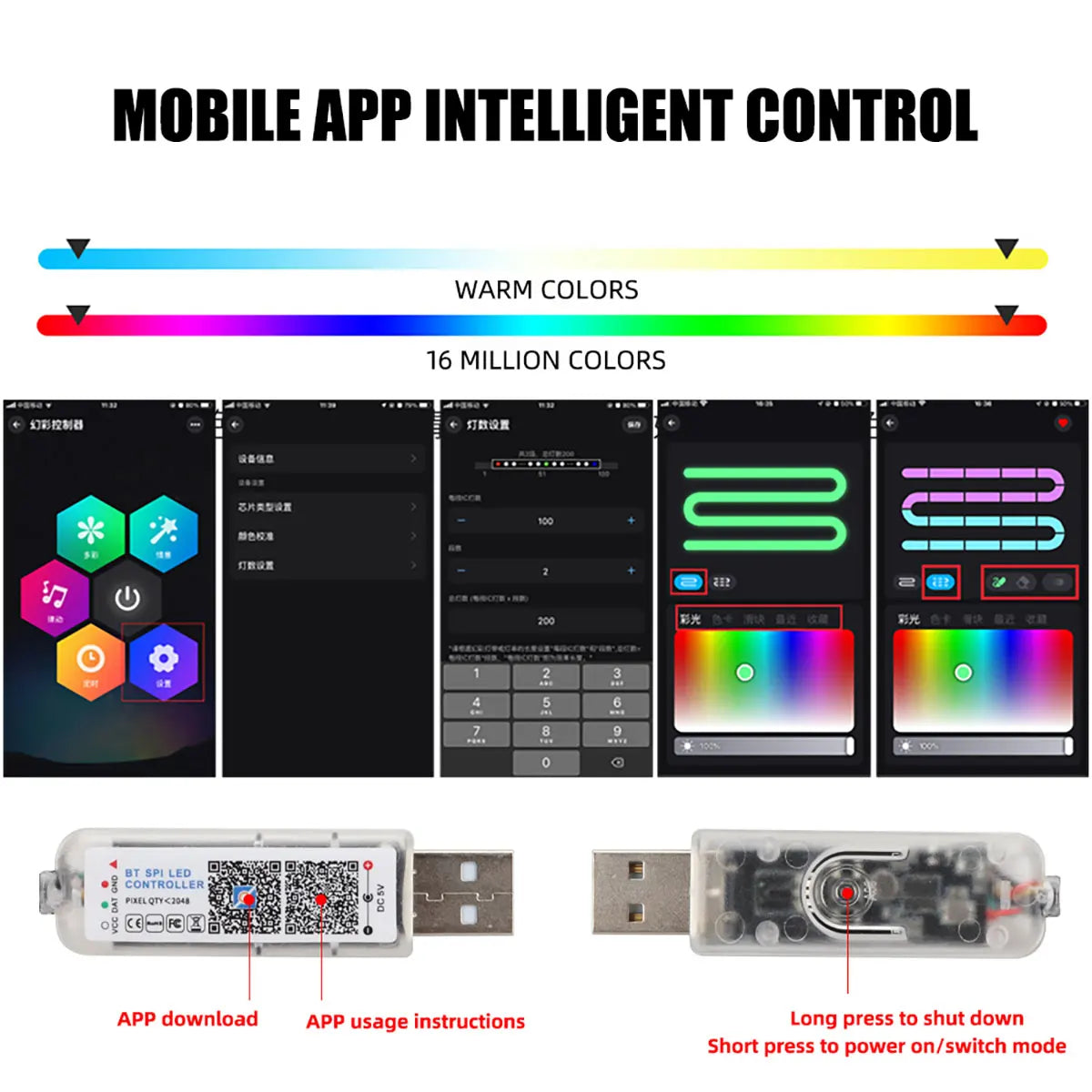 10-in-1 RGB Footwell Ambient Light Kit