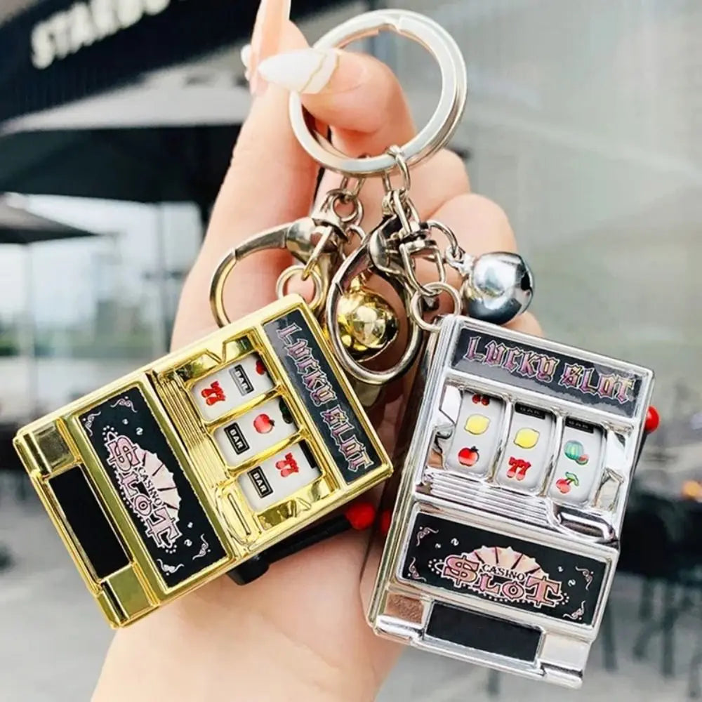 Mini Slot Machine Keychain