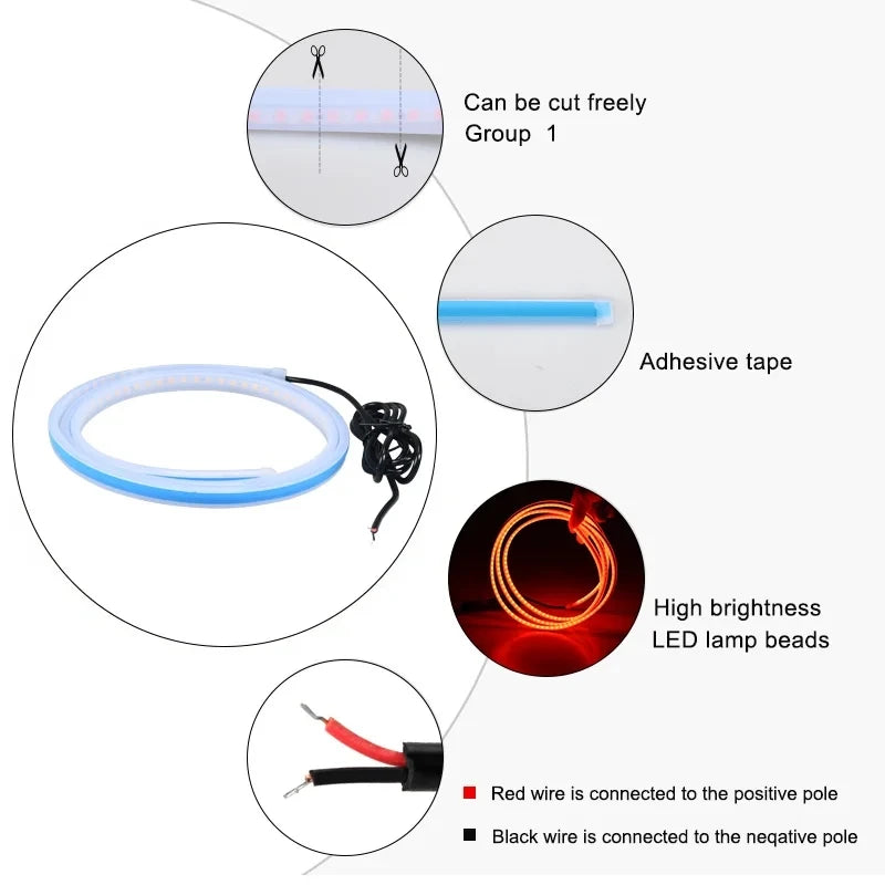 LED Hood Light Strip (150cm, DRL)