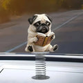 Acrylic shaking-head dog car dashboard ornament