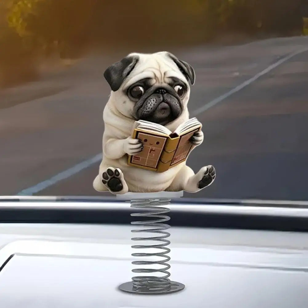 Acrylic shaking-head dog car dashboard ornament