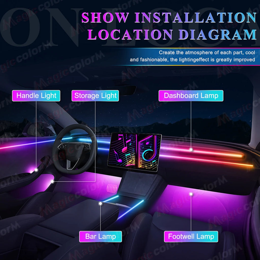 18-in-1 RGB Ambient Light Kit (App + Bluetooth)