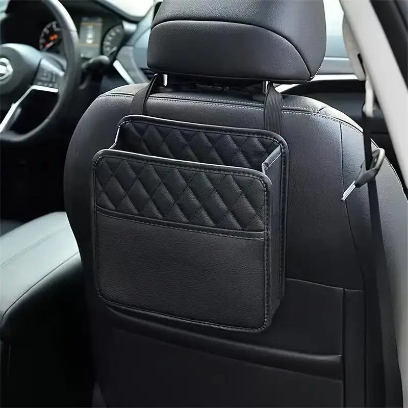PU Leather Car Seat Side Storage Bag