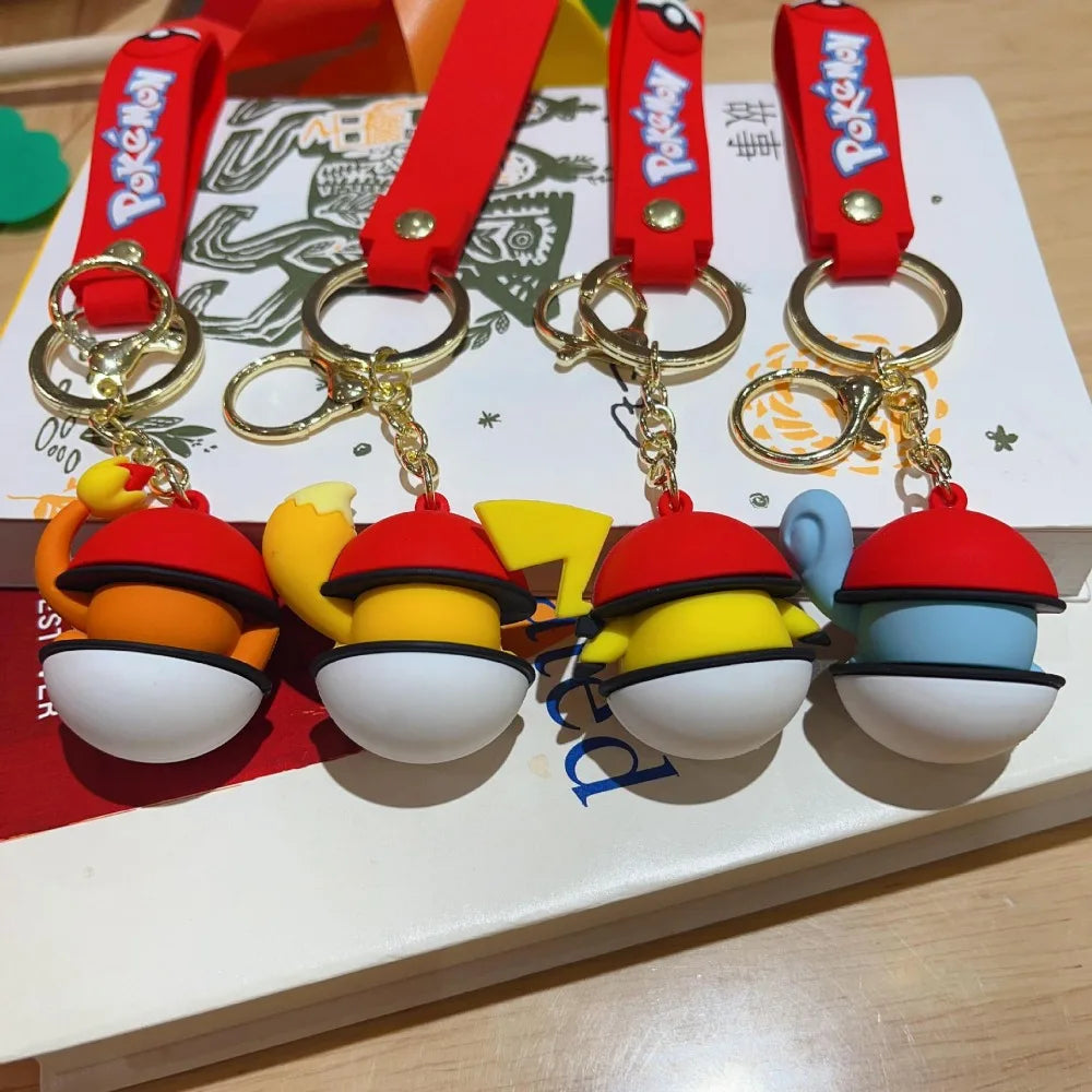 Pikachu Poké Ball Keychain