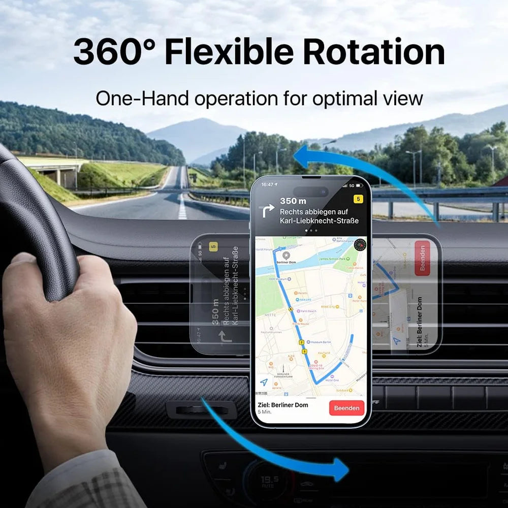 30W Magnetic Wireless Car Charger & Mount