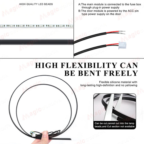 18-in-1 RGB Ambient Light Kit (App + Bluetooth)