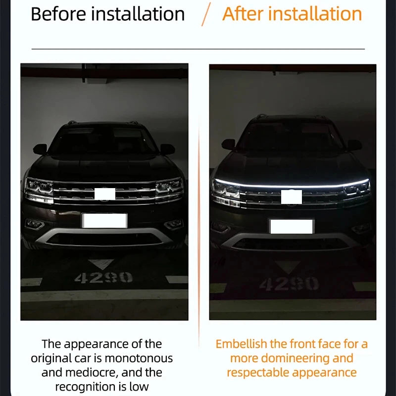 LED Hood Light Strip (150cm, DRL)